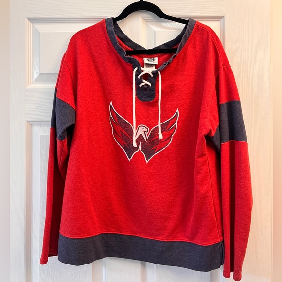NHL Tops - Washington Capitals NHL Jersey Pullover Shirt, Women’s Large